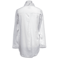 Grenouille Ladies Long Sleeve Bright White Rayon Blouse
