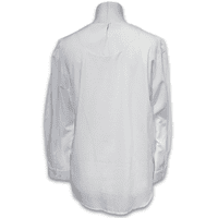 Grenouille Ladies Long Sleeve Bright White Rayon Pleat Neck Blouse