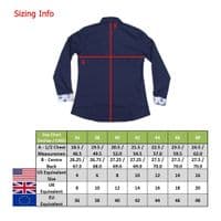 Grenouille Ladies Long Sleeve Navy Shirt with Hot Air Balloon Print Detail