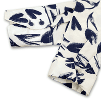 Grenouille Ladies Long Sleeve Navy Tulip and Heart Print Shirt