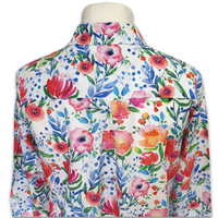 Grenouille Ladies Long Sleeve Watercolour Poppy Print Blouse