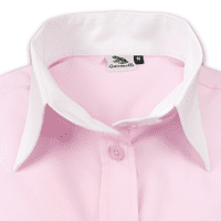 Grenouille Ladies Relaxed Fit Double Button Collar and French Cuff Pink Shirt