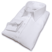Grenouille Ladies Relaxed Fit Double Button Collar and French Cuff White Shirt