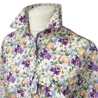 Grenouille Ladies Violet and Peach Wildflower Details