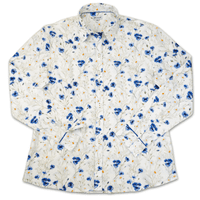Grenouille Long Sleeve Cornflower and Daisy Print Shaped Fit Shirt
