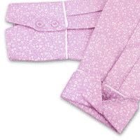 Grenouille Long Sleeve Pale Lilac and White Floral Shirt