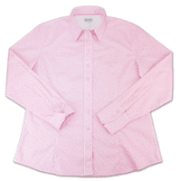 Grenouille Long Sleeve Pastel Pink & White Floral Shirt