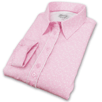 Grenouille Long Sleeve Pastel Pink & White Floral Shirt