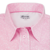 Grenouille Long Sleeve Pastel Pink & White Floral Shirt