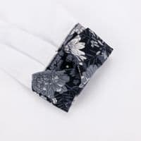Grenouille White Shirt with Black & White Floral Detail