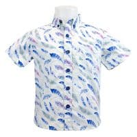 Salamander Boys' Tribal Feathers Shirt