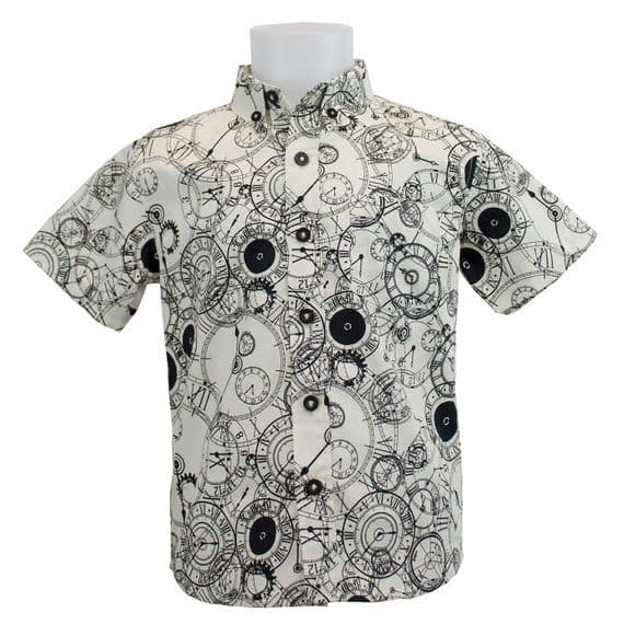 Salamander Boys' Vintage Clocks Shirt