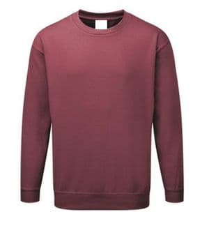 Back To Basics 1250 Crew Neck Sweatshirt Burgundy £19.99 2 For £30