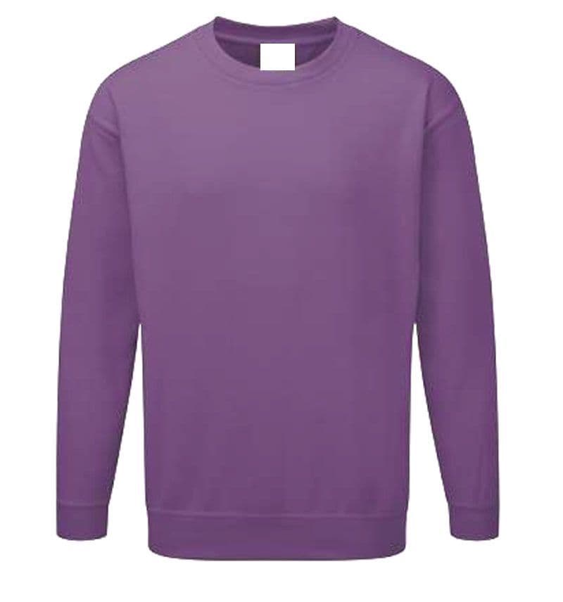 Back To Basics 1250 Crew Neck Sweatshirt Purple £14.99