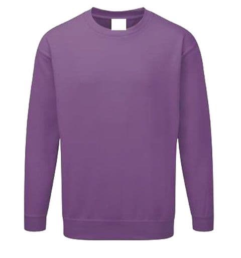 Back To Basics 1250 Crew Neck Sweatshirt Purple £19.99 2 For £30