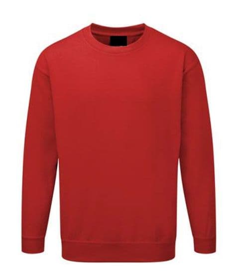 Back To Basics 1250 Crew Neck Sweatshirt Red £19.99 2 For £30