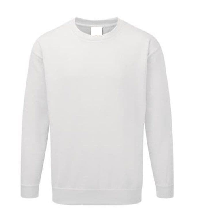 Back To Basics 1250 Crew Neck Sweatshirt White £14.99