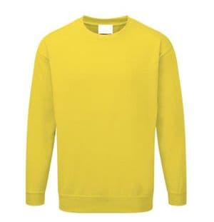 Back To Basics 1250 Crew Neck Sweatshirt Yellow £19.99 2 For £30