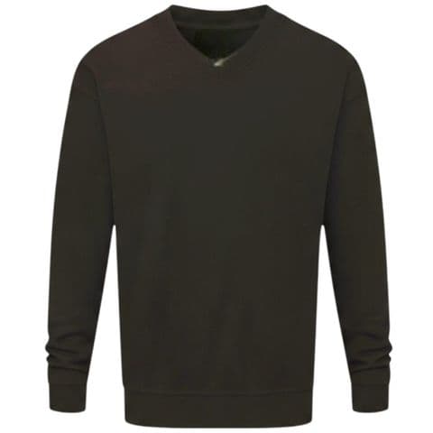 Back To Basics 1260 Vee Neck Sweatshirt Black £19.99 2 For £30.