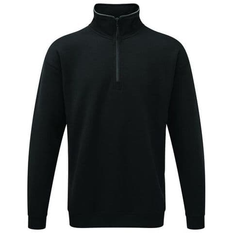 Back To Basics 1270 1/4 Zip Sweatshirt Black £24.99