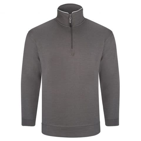 Back To Basics 1270 1/4 Zip Sweatshirt Graphite £24.99