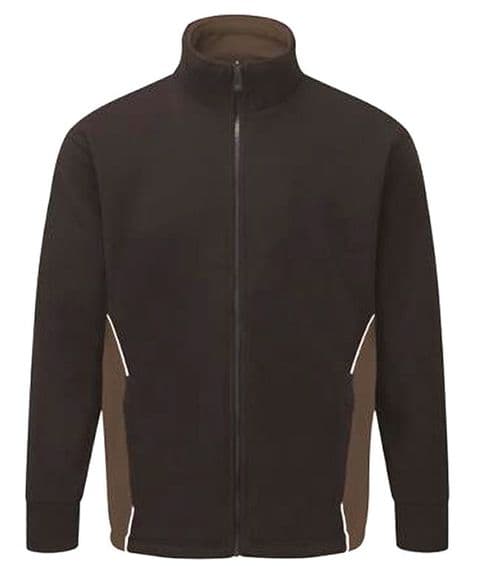 Back To Basics Premium Two Tone Fleece Jacket Black/Graphite 3180