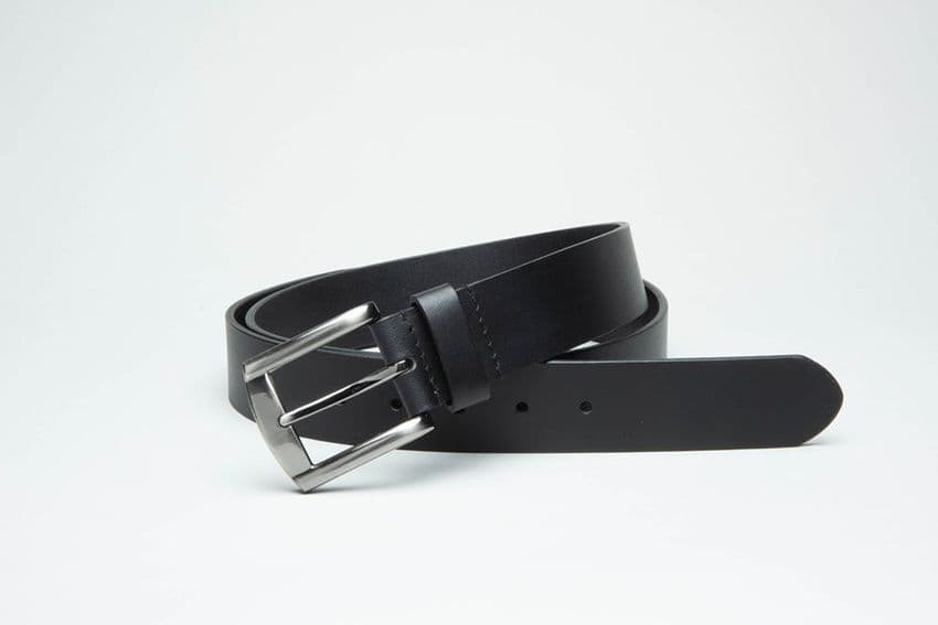 Charles Smith 40mm Width Pure Leather Belt 30018BK Black