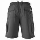 D555 KS20462A Nick:Dark Grey Cargo Short With Leg Pockets