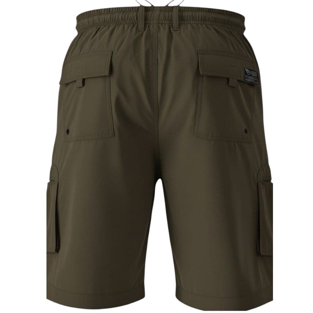 D555 KS20462A Nick Khaki Cargo Short With Leg Pockets