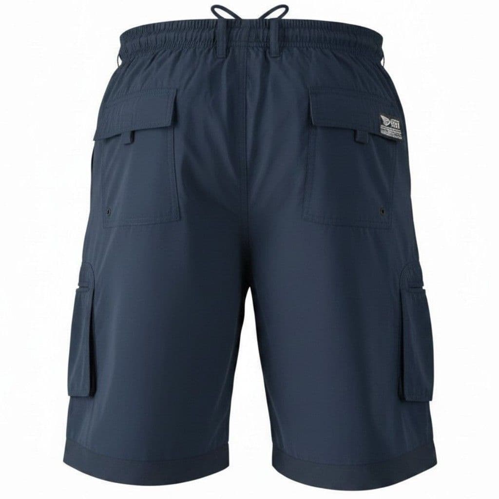 D555 KS20462A Nick Navy Cargo Short With Leg Pockets