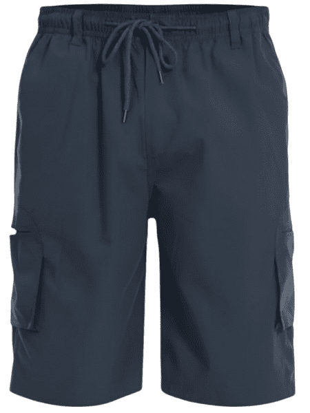 D555 KS20462A Nick: Navy Cargo Short With Leg Pockets