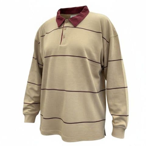 DK Jeans Stripe Rugby Shirt 23-504 Stone £19.99 2 For £30