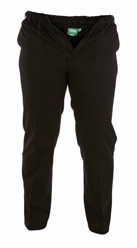 Duke Basilio Rugby Trousers, Full Elastic Waist,  Black D555 KS1408B