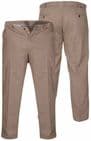 Duke Bruno Stretch Chino Trouser, With Expandable Waist, Stone D555 KS1465S