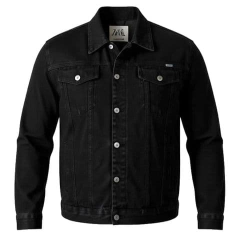 Duke-KS1303 Jean Jacket Black