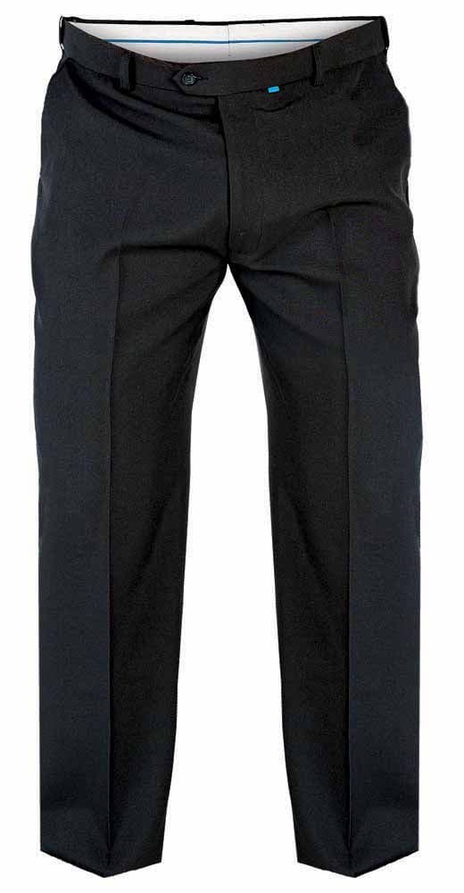 Duke Max Black Expandable Waist Formal Trouser D555 KS1404