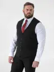 Duke Ted Black Suit Waist Coat