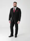 Duke Ted Black Three Piece Suit