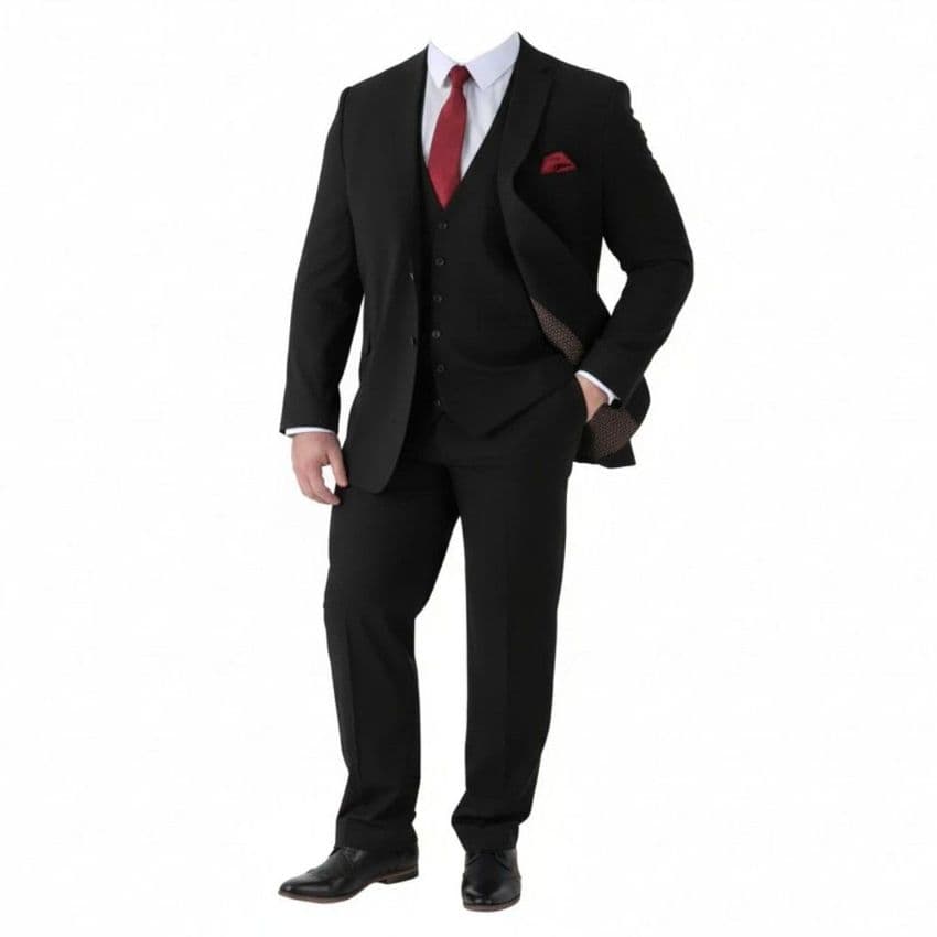 Duke Ted Black Three Piece Suit