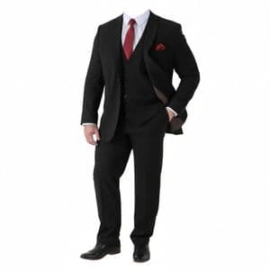 Duke Ted Black Three Piece Suit
