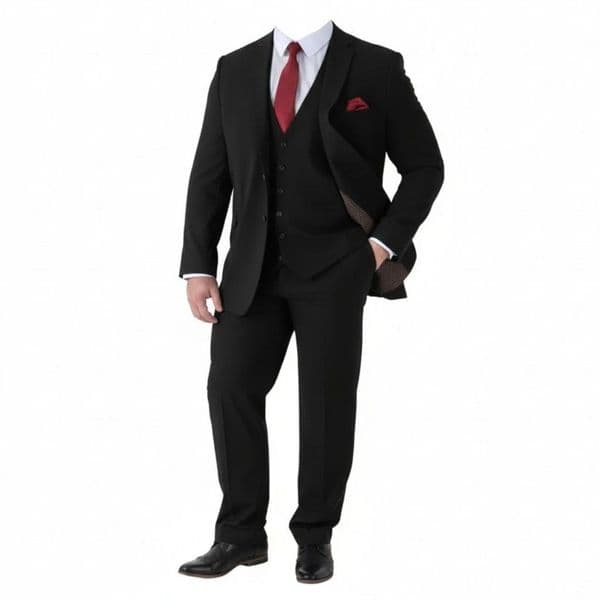 Duke Ted Black Three Piece Suit