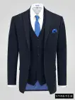 Duke Ted Navy Three Piece Suit