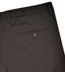 Duke Yarmouth Expandable Waistband Black Stretch Formal Trouser 400802