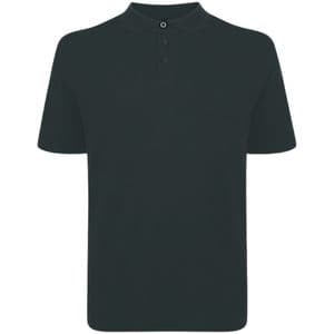 Espionage P074 Plain Pique Polo Black