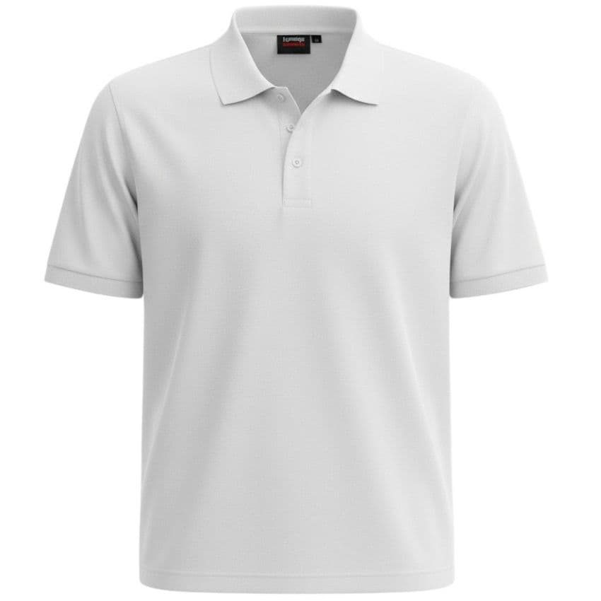 Espionage P074 Plain Pique Polo White