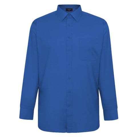 Espionage Plain Cobalt L/S Plain Collar Shirt SH151