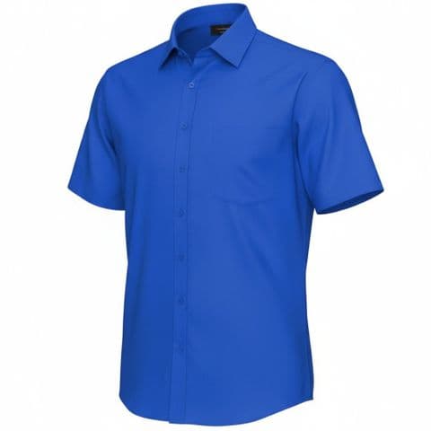 Espionage Plain Collar Cobalt S/S Shirt SH147