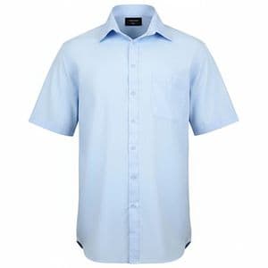 Espionage Plain Collar Light Blue S/S Shirt SH147