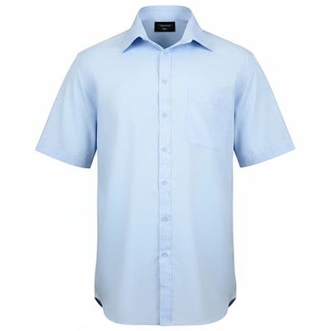 Espionage Plain Collar Light Blue S/S Shirt SH147