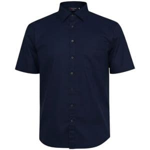 Espionage Plain Collar S/S Shirt SH147 Navy